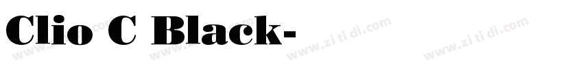 Clio C Black字体转换 Clio C Black字体转换